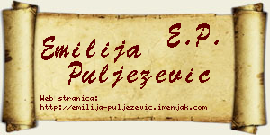 Emilija Puljezević vizit kartica